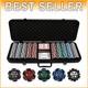 Premium Poker Chip Set with 500 Custom Chips & Tough Aluminum Case for Parties