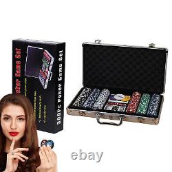 Professinal 300Pcs Poker Chip Set Game Chips with Box Poker Chips