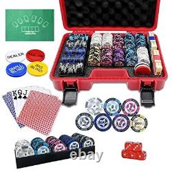 Professional 14 Gram Clay Poker Chips Set 300 pc with 40mm classic-300 set