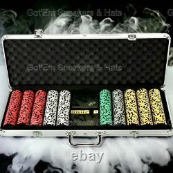 Professional 500 13.5g Poker Chips Set Cards Dice Limited Edition Invicta