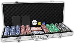 Professional Casino Del Sol Poker Chips Set with Case (Set of 500), 11.5Gm