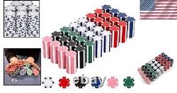 Professional Grade 11.5g Poker Chip Set 800 Casino Style Chips & Unique Dice