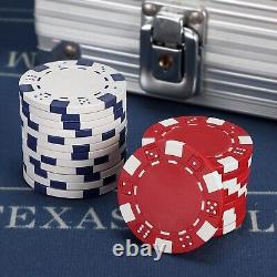 Professional Grade 11.5g Poker Chip Set 800 Casino Style Chips & Unique Dice