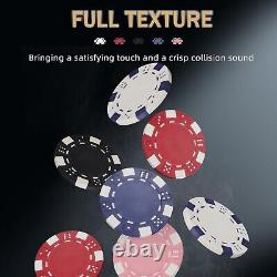 Professional Grade 11.5g Poker Chip Set 800 Casino Style Chips & Unique Dice