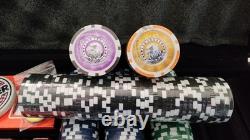 Professional Poker Chip Set 500 Peice Lazer Eagle Graphics 7 Denominations