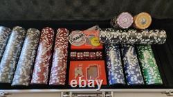 Professional Poker Chip Set 500 Peice Lazer Eagle Graphics 7 Denominations