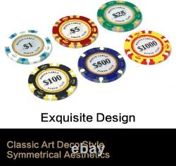 Professional Poker Chip Set in Aluminum Case