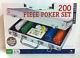 Professional Set Kit of 200 Poker Texas Hold'em Chips Fast Shipping