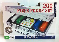 Professional Set Kit of 200 Poker Texas Hold'em Chips Fast Shipping