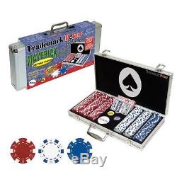 Professional Set Kit of 300 Poker texas Hold'em Chips New Fast Shipping