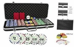 Professional Set of 500 11.5 Gram Casino Del Sol Poker Chips with