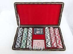 Psycho Bunny Poker Chip Set 300 Chips 2 Decks of Cards In Hard Case Sealed