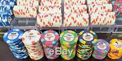 QTY. 1000 used Paulson Pharaoh poker chips. Nice cash game set. VERY RARE