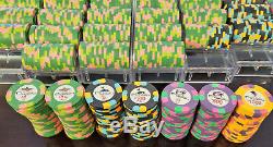 QTY. 1000 used Paulson Pharaoh poker chips. Nice tournament set. VERY RARE