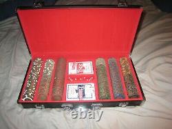 RARE BRASS SET 2005 World Series of Poker Set WithBinyons Horseshoe $1-$500 Chips