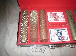 RARE BRASS SET 2005 World Series of Poker Set WithBinyons Horseshoe $1-$500 Chips