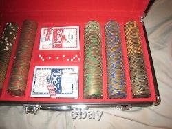 RARE BRASS SET 2005 World Series of Poker Set WithBinyons Horseshoe $1-$500 Chips