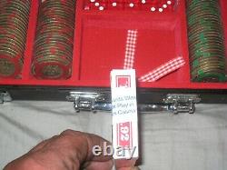 RARE BRASS SET 2005 World Series of Poker Set WithBinyons Horseshoe $1-$500 Chips