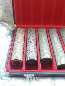RARE BRASS SET OF 2005 World Series of Poker Binyon's Horseshoe $1-$500 Chips