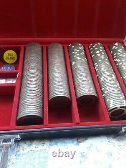 RARE BRASS SET OF 2005 World Series of Poker Binyon's Horseshoe $1-$500 Chips