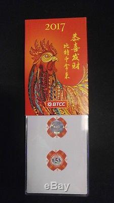 RARE BTCC Rooster Pack bitcoin poker chip set 2x 5k chips