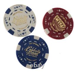 RARE Bravo Poker Chip Set Texas Hold'em Celebrity Showdown 2004 Palms Las Vegas