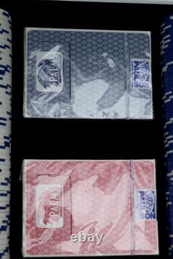 RARE Bravo Poker Chip Set Texas Hold'em Celebrity Showdown 2004 Palms Las Vegas