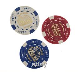 RARE Bravo Poker Chip Set Texas Hold'em Celebrity Showdown 2004 Palms Las Vegas