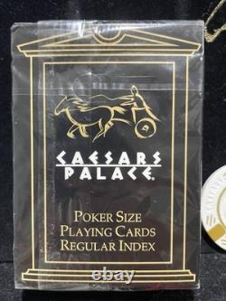 RARE Caesars Palace Poker Chip Set! 4 Colours CASH GAME OR TOURNAMENT! Vintage