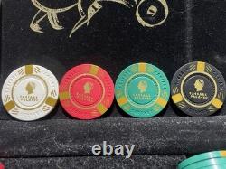 RARE Caesars Palace Poker Chip Set! 4 Colours CASH GAME OR TOURNAMENT! Vintage