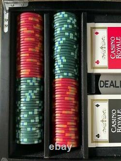 RARE Cartamundi Casino Royale James Bond Luxe Poker Set