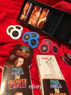 RARE Complete PROMO SET PAUL ANKA MONTE CARLO CBS-TV 1978 Casino Poker Chips