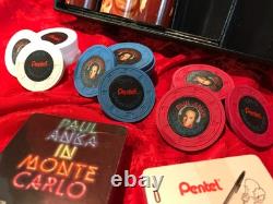 RARE Complete PROMO SET PAUL ANKA MONTE CARLO CBS-TV 1978 Casino Poker Chips