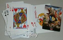RARE Iron Maiden 100x poker chip set + 2 decks of cards + collectible tin
