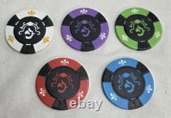 RARE Regal Knight Heirlooms 11.5 Gram Clay Composite Poker Chip Set 500 Chips