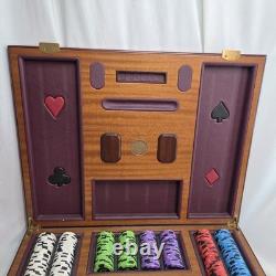 RARE Regal Knight Heirlooms 11.5 Gram Clay Composite Poker Chip Set 500 Chips