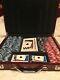 RARE World Poker Tour Professional Chip Set. Wooden case, cards and rule book