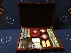 RARE World Poker Tour WPT Luxury Chip Set with Tervis Tumblers & Watches