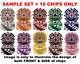 ROYAL FLUSH 14g NUMBERED POKER CHIPS SAMPLE SET 1 2 5 25 50 100 500 1000 5K 25K