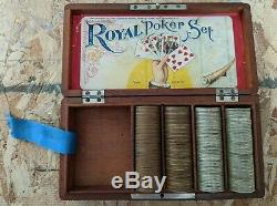 Rare Antique Royal Poker Set Made By Philadelphia Watch Co. Riverside, N. J