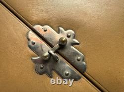 Rare Art Deco Leather Clay Poker Chip Set Cf Rumpp & Sons 1930 Great Gatsby Era