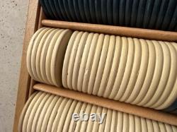 Rare Art Deco Leather Clay Poker Chip Set Cf Rumpp & Sons 1930 Great Gatsby Era