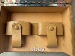 Rare Art Deco Leather Clay Poker Chip Set Cf Rumpp & Sons 1930 Great Gatsby Era