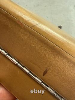 Rare Art Deco Leather Clay Poker Chip Set Cf Rumpp & Sons 1930 Great Gatsby Era