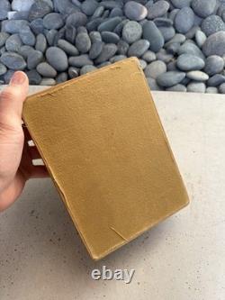 Rare Art Deco Leather Clay Poker Chip Set Cf Rumpp & Sons 1930 Great Gatsby Era