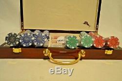 Rare Authentic Deluxe Tommy Bahama Poker Chip Set 300 PC Elegant Style Limited