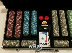 Rare Bellagio World Poker Tour Chips Setmetal Imprint Case490 Chips, New Cards+
