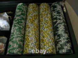 Rare D. S. Yuengling & Son Pottsville, PA Poker Set in Case Unused Clay Chips