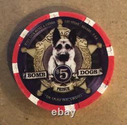 Rare Hard Rock Hotel & Casino $5 Poker Chip Set Bomb Dogs Swat Police Nypd Box-1