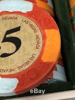 Rare Las Vegas Nevada Poker Chip Set 10 Gram Mark $ Hologram Casino Imprint